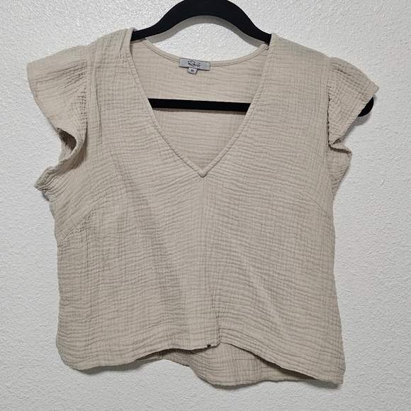 Rails Tops - Rails 100% cotton cropped top size xs